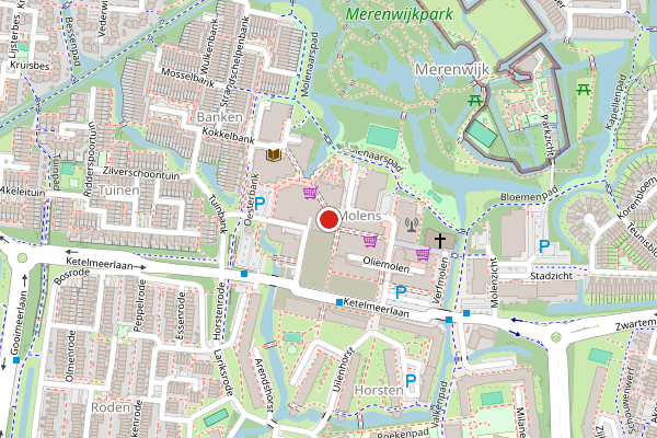 Brandweer-melding op Papiermolen, Leiden op 14 juni, kaart-overzicht