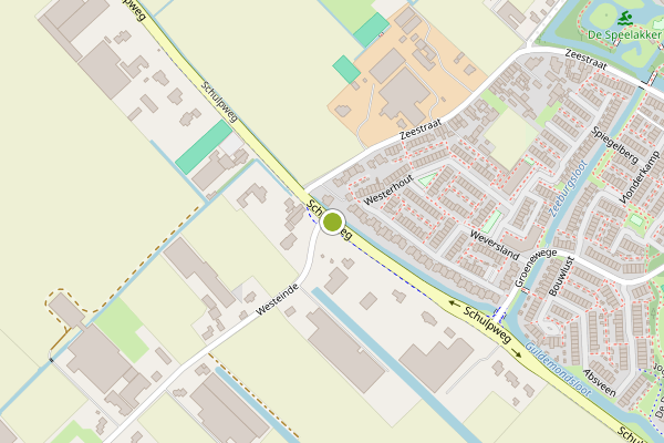 Ambulance-melding op Schulpweg, Noordwijkerhout op 14 juni, kaart-overzicht