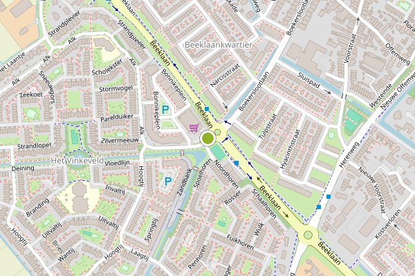 Ambulance-melding op Bonnikeplein, Noordwijk op 15 juni, kaart-overzicht