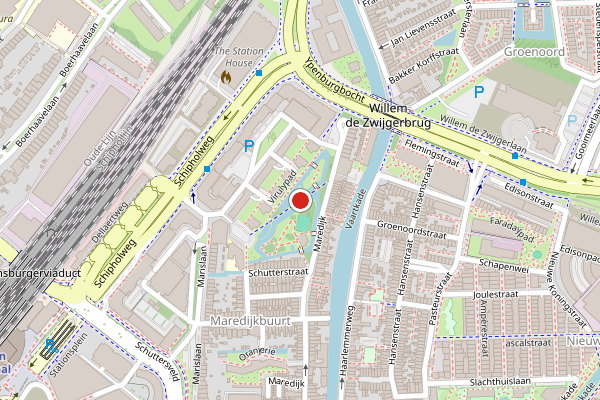 Brandweer-melding op Maredijksepolderpad, Leiden op 15 juni, kaart-overzicht