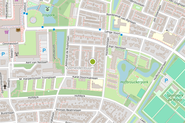Ambulance-melding op Witte de Withlaan, Oegstgeest op 15 juni, kaart-overzicht
