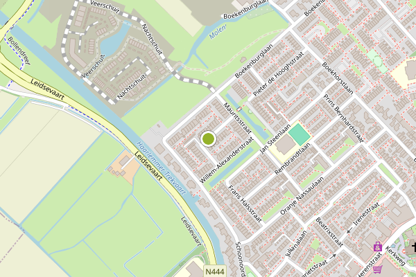 Ambulance-melding op Prins Clausstraat, Voorhout op 15 juni, kaart-overzicht