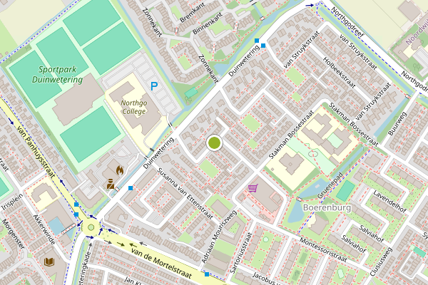 Ambulance-melding op Abraham Rademakerstraat, Noordwijk op 16 juni, kaart-overzicht