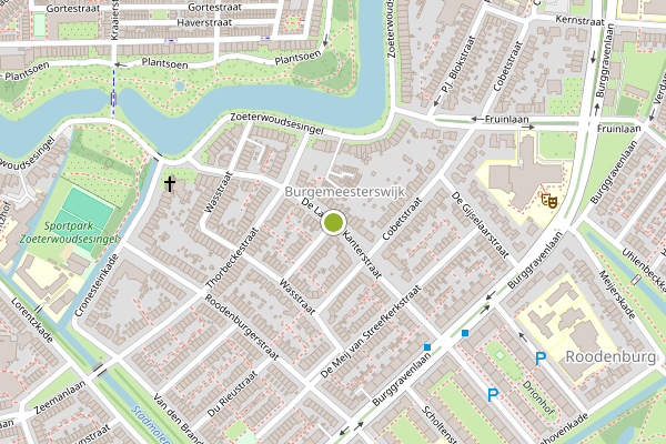 Ambulance-melding op De Laat de Kanterstraat, Leiden op 17 juni, kaart-overzicht
