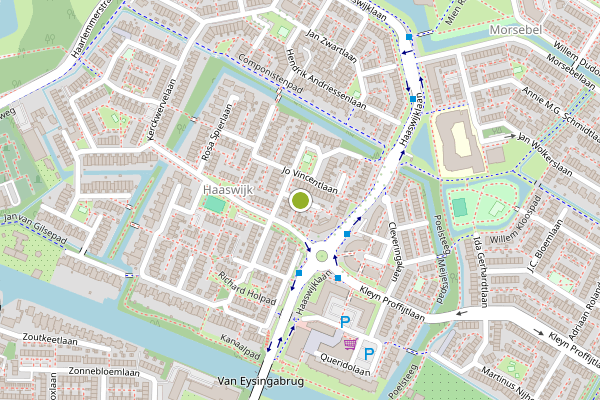 Ambulance-melding op Tilly Koenenlaan, Oegstgeest op 16 juni, kaart-overzicht