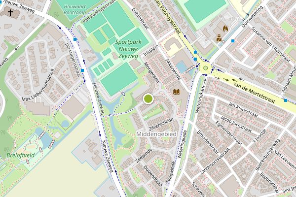 Ambulance-melding op Morgenster, Noordwijk op 16 juni, kaart-overzicht