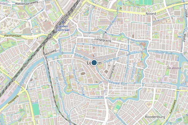 Politie-melding op Leiden op 17 juni, kaart-overzicht