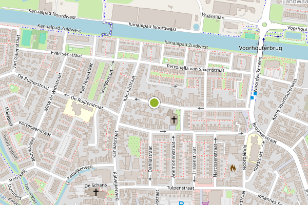 Ambulance-melding op Burgemeester Meijboomstraat, Rijnsburg op 17 juni, kaart-overzicht