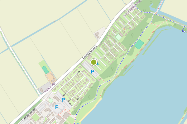 Ambulance-melding op Duinschooten, Noordwijkerhout op 17 juni, kaart-overzicht