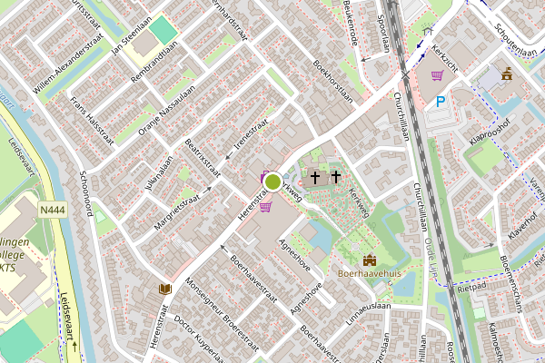 Ambulance-melding op Herenstraat, Voorhout op 18 juni, kaart-overzicht
