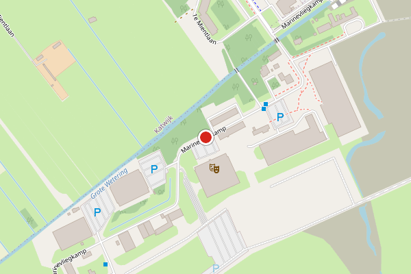 Brandweer-melding op Marinevliegkamp, Valkenburg ZH op 18 juni, kaart-overzicht
