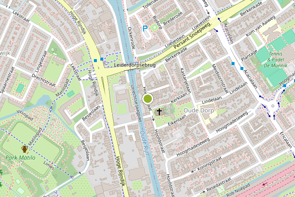 Ambulance-melding op Hoofdstraat, Leiderdorp op 18 juni, kaart-overzicht