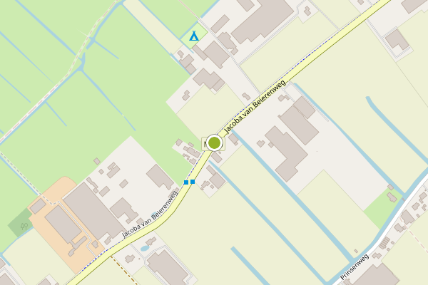 Ambulance-melding op Jacoba van Beierenweg, Voorhout op 19 juni, kaart-overzicht