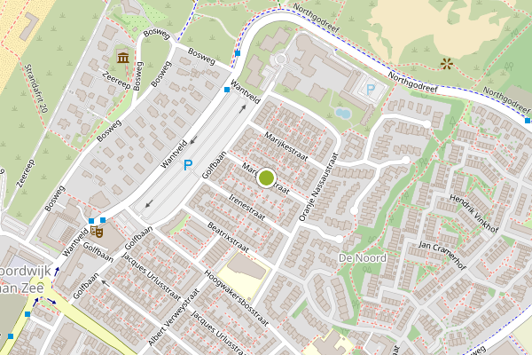 Ambulance-melding op Margrietstraat, Noordwijk op 18 juni, kaart-overzicht