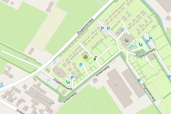 Ambulance-melding op Elsgeesterweg, Rijnsburg op 19 juni, kaart-overzicht