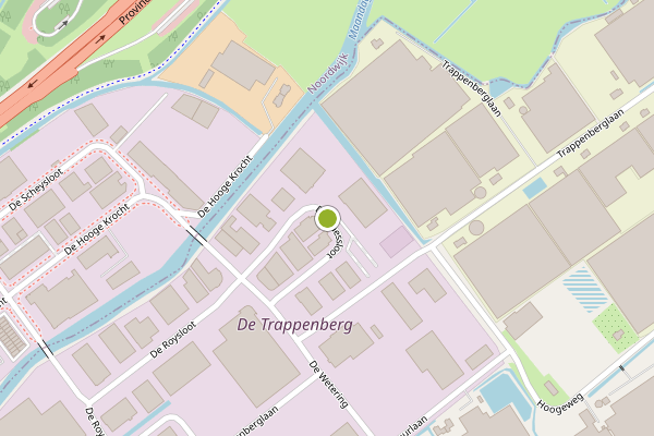 Ambulance-melding op De Maessloot, Rijnsburg op 19 juni, kaart-overzicht