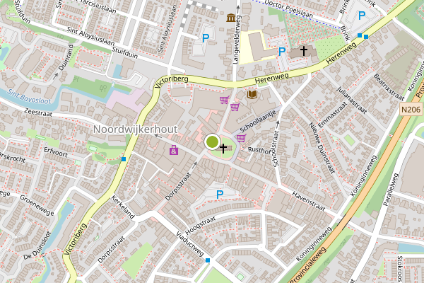 Ambulance-melding op Dorpsstraat, Noordwijkerhout op 19 juni, kaart-overzicht