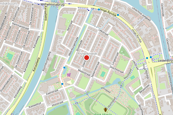 Brandweer-melding op Zaanstraat, Leiden op 20 juni, kaart-overzicht