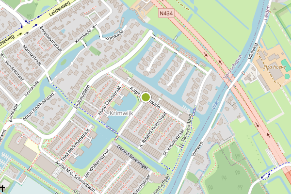 Ambulance-melding op Aagje Dekenkade, Voorschoten op 19 juni, kaart-overzicht