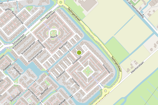 Ambulance-melding op Snoeklaan, Voorhout op 20 juni, kaart-overzicht
