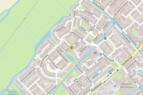 Ambulance-melding op Tilbury, Sassenheim op 19 juni, kaart-overzicht