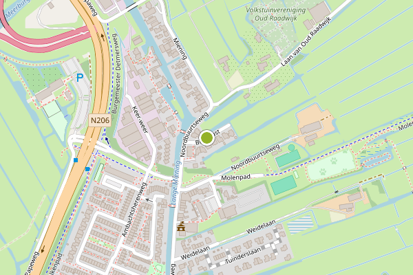 Ambulance-melding op Bouwlust, Zoeterwoude op 20 juni, kaart-overzicht
