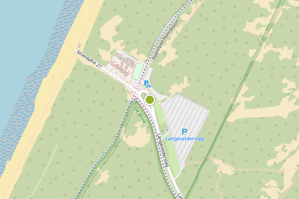 Ambulance-melding op Langevelderslag, Noordwijk op 19 juni, kaart-overzicht