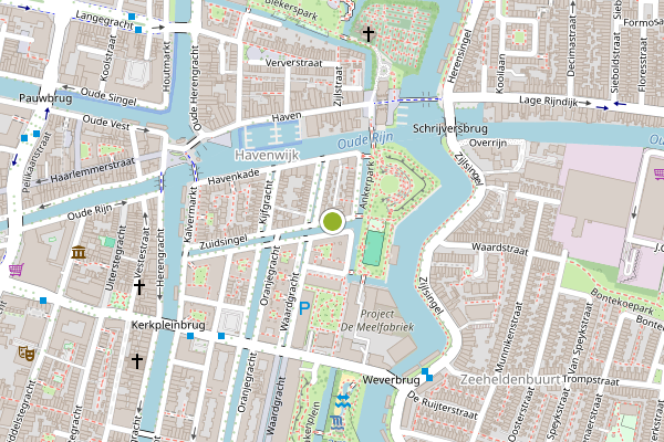 Ambulance-melding op Zuidsingel, Leiden op 21 juni, kaart-overzicht