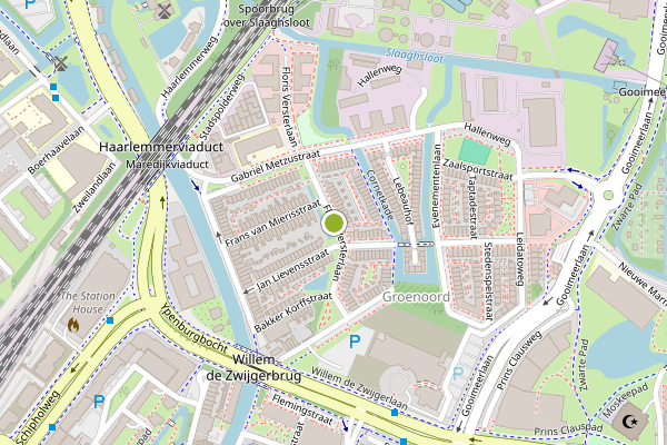 Ambulance-melding op Floris Versterlaan, Leiden op 20 juni, kaart-overzicht