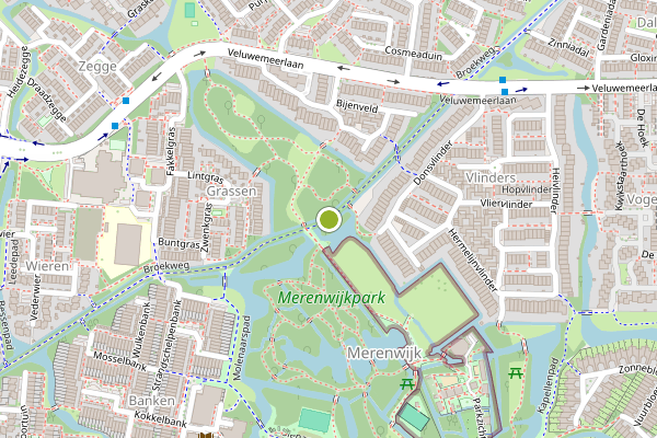 Ambulance-melding op Broekweg, Leiden op 21 juni, kaart-overzicht