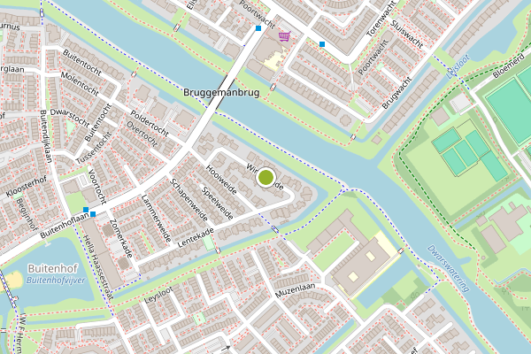 Ambulance-melding op Winterkade, Leiderdorp op 22 juni, kaart-overzicht