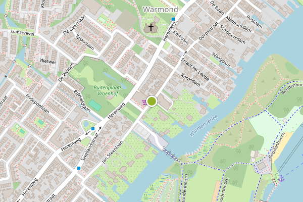 Ambulance-melding op Dorpsstraat, Warmond op 22 juni, kaart-overzicht