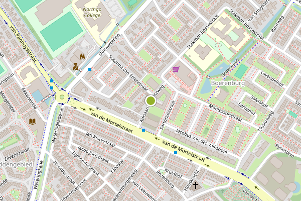 Ambulance-melding op Adriaan Mouriszweg, Noordwijk op 22 juni, kaart-overzicht