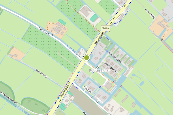 Ambulance-melding op Veurseweg, Voorschoten op 23 juni, kaart-overzicht