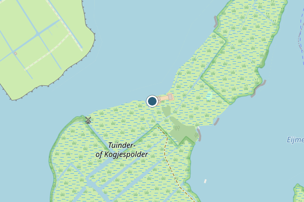 Politie-melding op Kogjespolder, Warmond op 23 juni, kaart-overzicht
