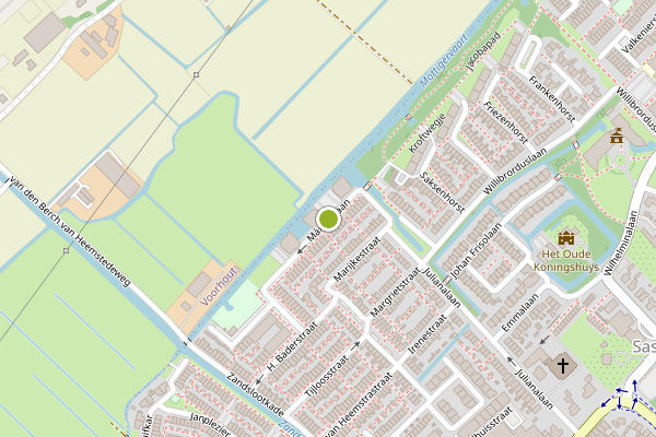 Ambulance-melding op Maximalaan, Sassenheim op 23 juni, kaart-overzicht