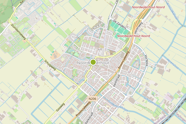 Ambulance-melding op Schulpweg Groenewege, Noordwijkerhout op 23 juni, kaart-overzicht