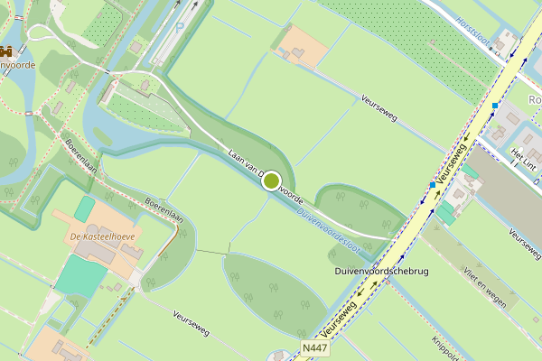Ambulance-melding op Laan van Duivenvoorde, Voorschoten op 24 juni, kaart-overzicht