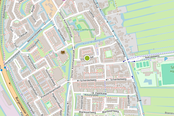 Ambulance-melding op Eloutstraat, Zoeterwoude op 23 juni, kaart-overzicht