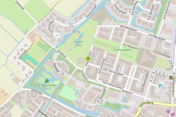 Ambulance-melding op Engelse Tuin, Noordwijkerhout op 24 juni, kaart-overzicht