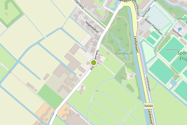 Ambulance-melding op Rijnsburgerweg, Voorhout op 24 juni, kaart-overzicht