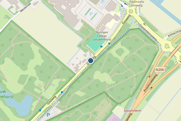 Politie-melding op Gooweg, Noordwijkerhout op 25 juni, kaart-overzicht