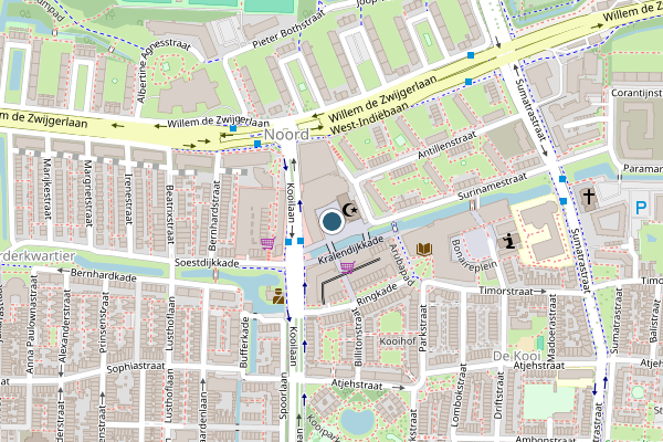 Politie-melding op Kooiplein, Leiden op 25 juni, kaart-overzicht