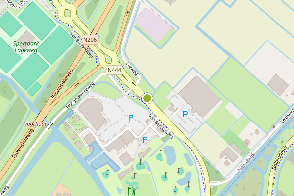 Ambulance-melding op van Berckelweg, Noordwijk op 25 juni, kaart-overzicht