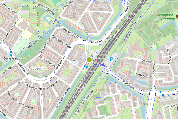 Ambulance-melding op Alexandrine Tinneplein, Leiden op 26 juni, kaart-overzicht