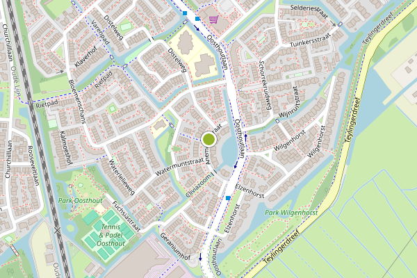 Ambulance-melding op Anemoonstraat, Voorhout op 26 juni, kaart-overzicht