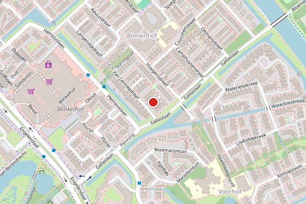 Brandweer-melding op Van Lennepdreef, Leiderdorp op 26 juni, kaart-overzicht