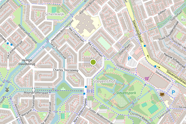 Ambulance-melding op Amsterdamse Jofferspad, Leiden op 27 juni, kaart-overzicht
