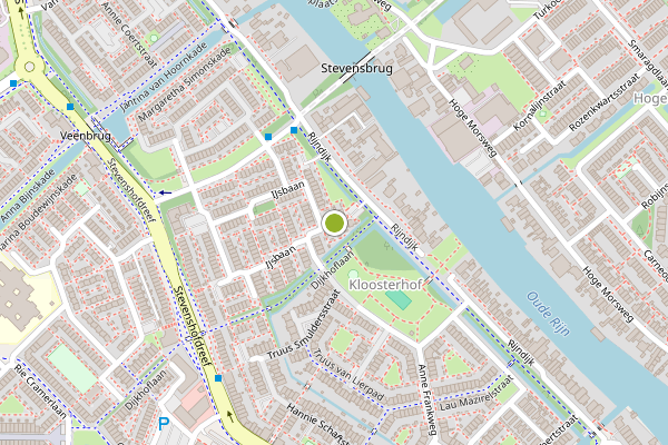 Ambulance-melding op Van Hillepad, Leiden op 27 juni, kaart-overzicht