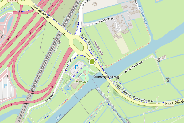 Ambulance-melding op Doespolderweg, Leiderdorp op 27 juni, kaart-overzicht